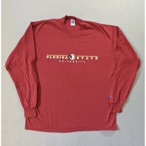 Vintage Russell Athletic Florida State Seminoles T Shirt XL Long Sleeve USA Made